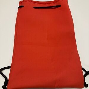swimwear neoprene orange string backpack travel bag